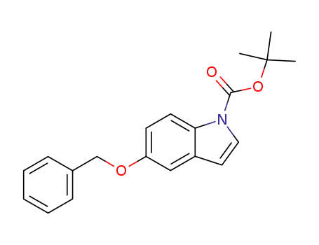 Molecular Structure of 170147-29-2 (tert-Butyl 5-(benzyloxy)-1H-indole-1-carboxylate)