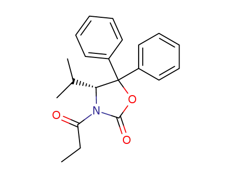 2-Oxazolidinone, 4-(1-methylethyl)-3-(1-oxopropyl)-5,5-diphenyl-, (4R)-