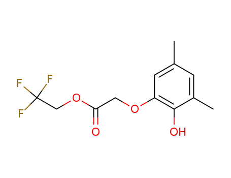 Acetic acid, (2-hydroxy-3,5-dimethylphenoxy)-, 2,2,2-trifluoroethyl ester