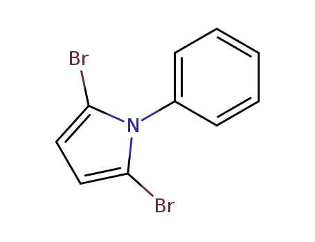 Molecular Structure of 30068-54-3 (2,5-dibromo-1-phenyl-1H-pyrrole)