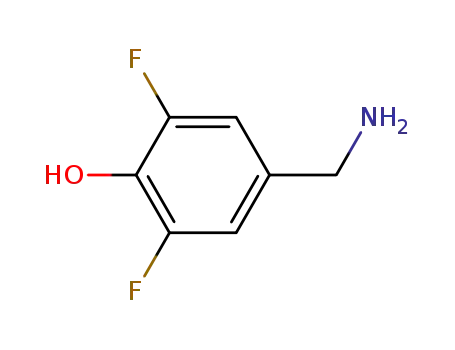 Molecular Structure of 252664-89-4 (Phenol, 4-(aminomethyl)-2,6-difluoro- (9CI))