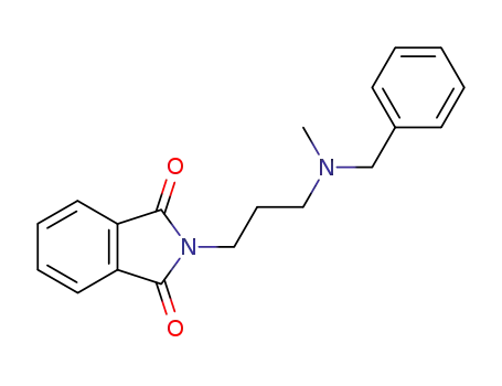 Molecular Structure of 221196-22-1 (2-[3-[methyl(phenylmethyl)amino]propyl]-1H-isoindole-1,3(2H)-dione)