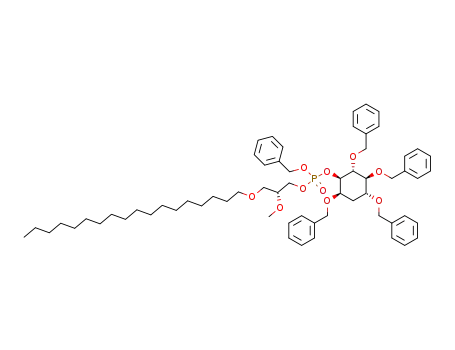 Phosphoric acid, (2R)-2-methoxy-3-(octadecyloxy)propyl phenylmethyl
(1R,2R,3S,4R,6R)-2,3,4,6-tetrakis(phenylmethoxy)cyclohexyl ester