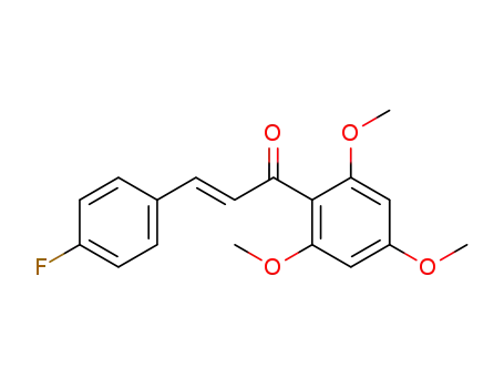 Molecular Structure of 1017899-55-6 (3-(4-FLUOROPHENYL)-1-(2,4,6-TRIMETHOXYPHENYL)-2-PROPEN-1-ONE)