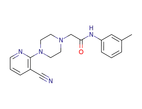 2-[4-(3-cyano-2-pyridinyl)-1-piperazinyl]-N-(3-methylphenyl)acetamide