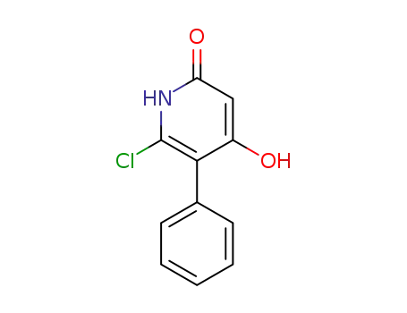 Molecular Structure of 32265-03-5 (2-Chloro-4,6-dihydroxy-3-phenylpyridine)