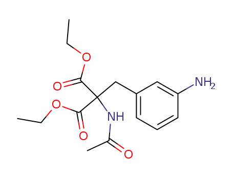 Molecular Structure of 5454-72-8 (diethyl (acetylamino)(3-aminobenzyl)propanedioate)