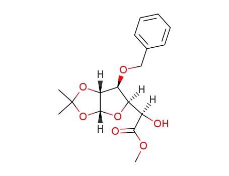 Molecular Structure of 87326-76-9 (methyl 3-O-benzyl-1,2-O-isopropylidene-α-L-idofuranosiduronate)