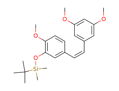 (Z)-3,4’,5-Trimethoxy-3’-(tert-butyldimethylsilyloxy)stilbene