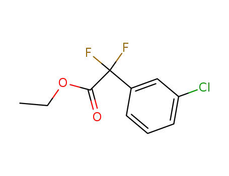 Molecular Structure of 135334-14-4 (Ethyl 2-(3-chlorophenyl)-2,2-difluoroacetate)