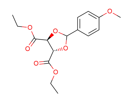 Molecular Structure of 135972-13-3 ((2S,3S)-2,3-O-(4-methoxybenzylidene)-diethyl tartrate)