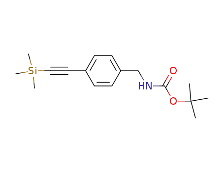 Carbamic acid, [[4-[(trimethylsilyl)ethynyl]phenyl]methyl]-,
1,1-dimethylethyl ester