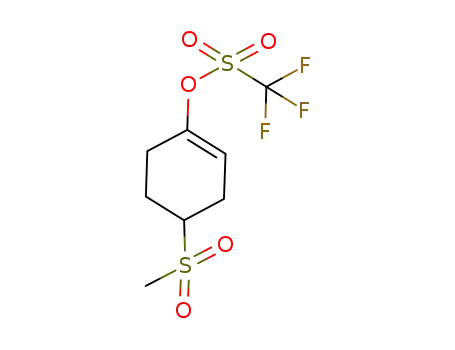 (+/-)-trifluoro-methanesulfonic acid 4-methanesulfonyl-cyclohex-1-enyl ester