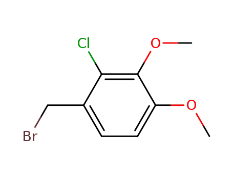 Molecular Structure of 848696-72-0 (1-(Bromomethyl)-2-chloro-3,4-dimethoxybenzene)