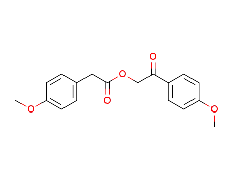 Molecular Structure of 132589-78-7 (2-(4-methoxyphenyl)-2-carbonylethyl-2-(4-methoxyphenyl)acetate)