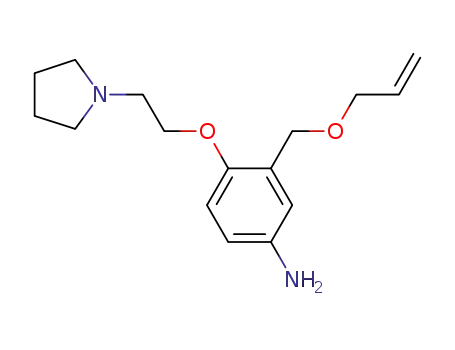 3-(allyloxymethyl)-4-(2-(pyrrolidin-1-yl)ethoxy)benzenamine