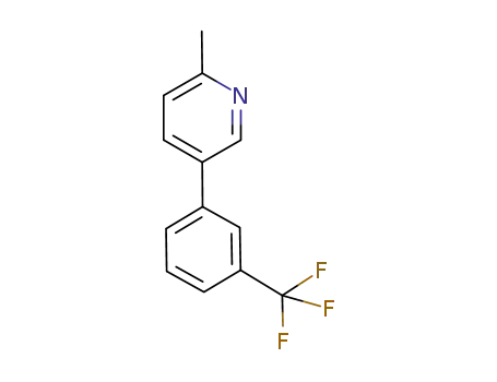 Molecular Structure of 226915-90-8 (Pyridine, 2-methyl-5-[3-(trifluoromethyl)phenyl]-)