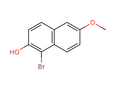 Molecular Structure of 194594-62-2 (2-HYDROXY-1-BROMO-6-METHOXY-NAPHTHALENE)
