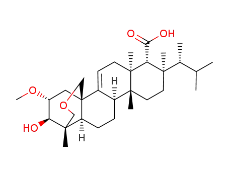 (1S,2R,3R,4aR,6aS,7R,8R,10aR,10bR,12aR)-2-hydroxy-3-methoxy-1,6a,8,10a-tetramethyl-8-((R)-3-methylbutan-2-yl)-2,3,4,6,6a,7,8,9,10,10a,10b,11,12,12a-tetradeca-hydro-1H-1,4a-(methanooxymethano)chrysene-7-carboxylic acid