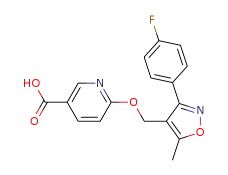 6-[3-(4-fluoro-phenyl)-5-methyl-isoxazol-4-ylmethoxy]-nicotinic acid