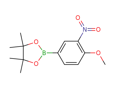 Molecular Structure of 554411-20-0 (4-Methoxy-3-nitrophenylboronic acid, pinacol ester)