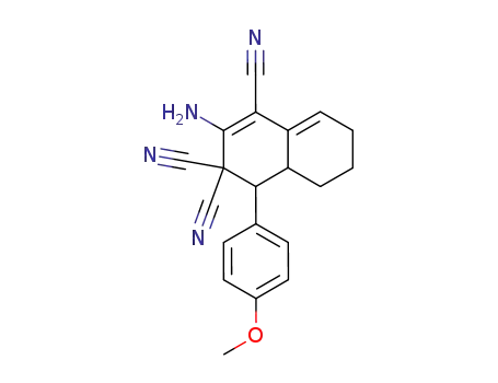 2-amino-4-(4-methoxyphenyl)-4a,5,6,7-tetrahydro-1,3,3(4H)-naphthalenetricarbonitrile