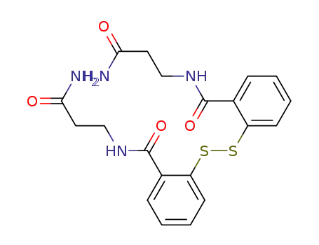 Molecular Structure of 219309-97-4 (Benzamide, 2,2'-dithiobis[N-(3-amino-3-oxopropyl)-)