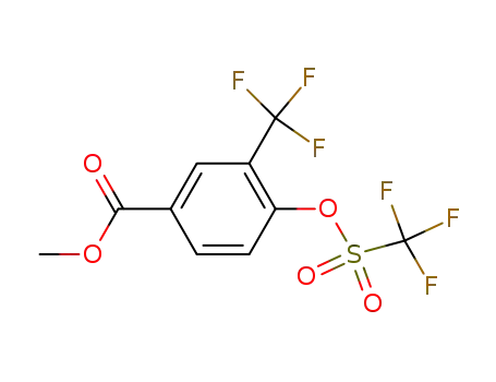 4-trifluoromethanesulfonyloxy-3-trifluoromethylbenzoic acid methyl ester
