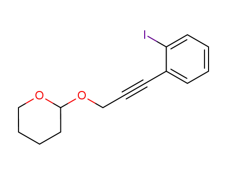 2H-Pyran, tetrahydro-2-[[3-(2-iodophenyl)-2-propynyl]oxy]-