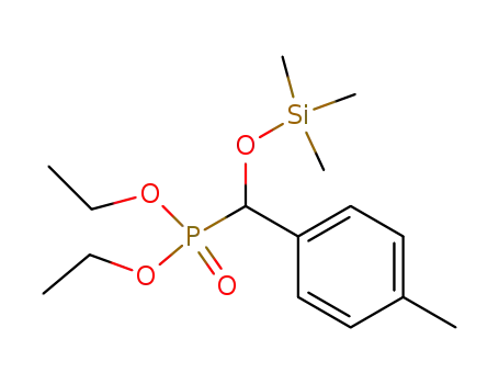 Diethyl P-[(4-methylphenyl)[(trimethylsilyl)oxy]methyl]phosphonate