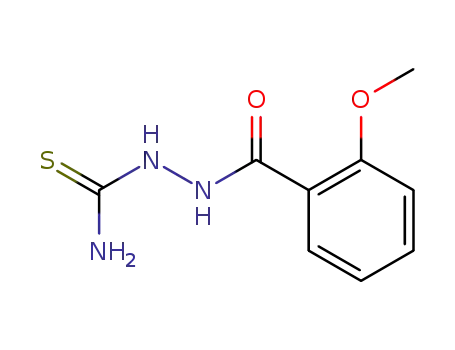Molecular Structure of 7653-42-1 (Benzoic acid, 2-methoxy-, 2-(aminothioxomethyl)hydrazide)