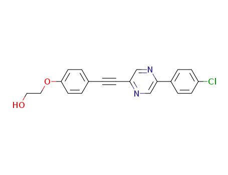 2-{4-[5-(4-chloro-phenyl)-pyrazin-2-ylethynyl]-phenoxy}-ethanol