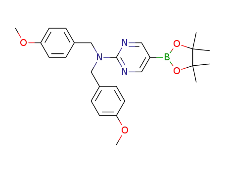 N,N-bis[(4-methoxyphenyl)methyl]-5-(4,4,5,5-tetramethyl-1,3,2-dioxaborolan-2-yl)pyrimidin-2-amine