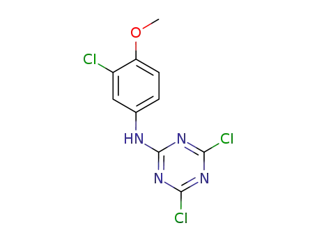1,3,5-Triazin-2-amine, 4,6-dichloro-N-(3-chloro-4-methoxyphenyl)-