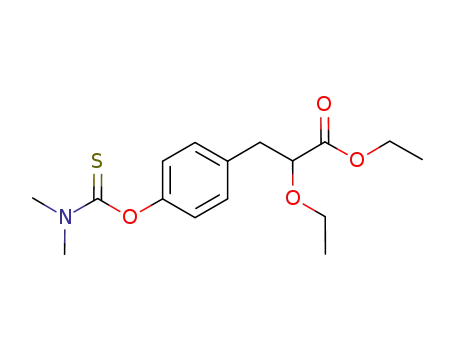 3-(4-dimethylthiocarbamoyloxy-phenyl)-2-ethoxy-propionic acid ethyl ester