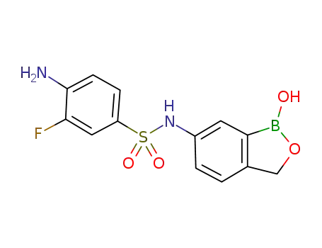 4-amino-3-fluoro-N-(1-hydroxy-1,3-dihydrobenzo[c][1,2]oxaborol-6-yl)benzenesulfonamide