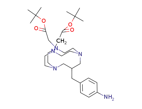 4,10-bis-(carbo-tert-butoxymethyl)-14-(4-aminobenzyl)-1,4,7,10-tetraazabicyclo[ 5.5.3]pentadecane