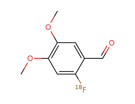 2-[<sup>18</sup>F]fluoro-4,5-dimethoxybenzaldehyde