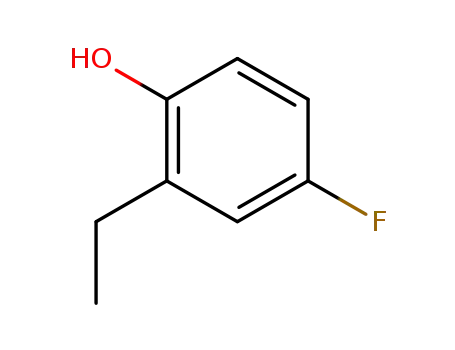 Molecular Structure of 398-71-0 (2-ETHYL-4-FLUOROPHENOL)