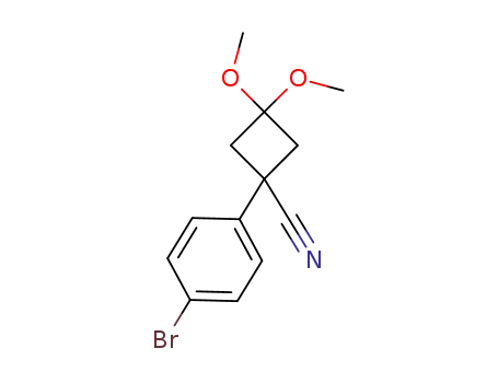 Cyclobutanecarbonitrile, 1-(4-bromophenyl)-3,3-dimethoxy-