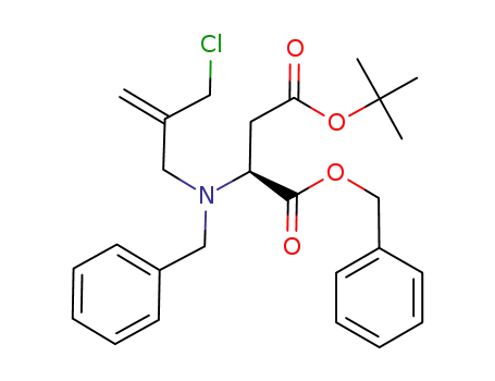 L-Aspartic acid, N-[2-(chloromethyl)-2-propenyl]-N-(phenylmethyl)-,
4-(1,1-dimethylethyl) 1-(phenylmethyl) ester