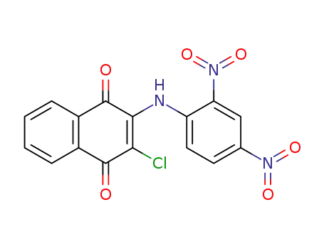 Molecular Structure of 488128-98-9 (1,4-Naphthalenedione, 2-chloro-3-[(2,4-dinitrophenyl)amino]-)