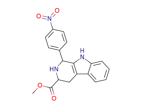 1H-Pyrido[3,4-b]indole-3-carboxylic acid,
2,3,4,9-tetrahydro-1-(4-nitrophenyl)-, methyl ester