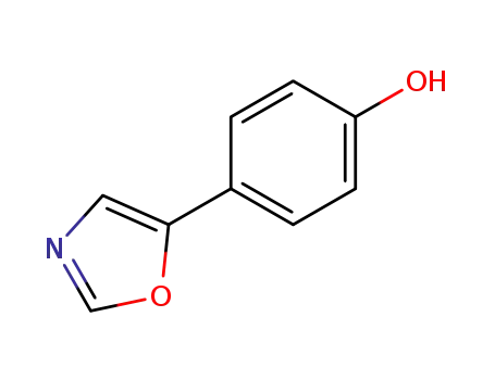Molecular Structure of 1128-71-8 (4-(1,3-Oxazol-5-yl)phenol)