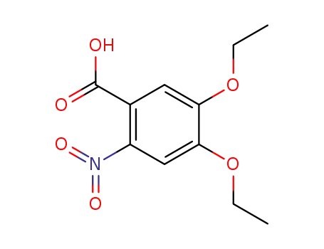 Molecular Structure of 103796-34-5 (4,5-DIETHOXY-2-NITRO BENZOIC ACID)