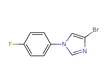 Molecular Structure of 623577-59-3 (4-BROMO-1-(4-FLUORO-PHENYL)-1H-IMIDAZOLE)