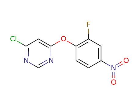 4-chloro-6-(2-fluoro-4-nitrophenoxy)pyriMidine