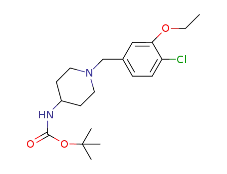 [1-(4-chloro-3-ethoxy-benzyl)-piperidin-4-yl]-carbamic acid tert-butyl ester