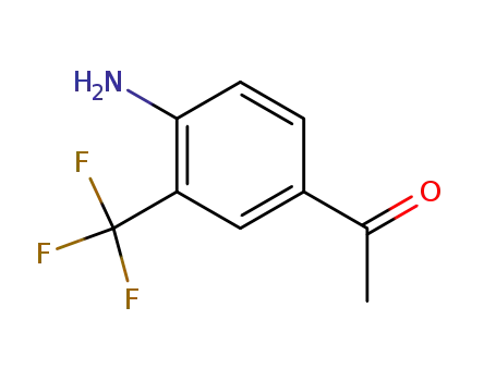 Molecular Structure of 343564-14-7 (1-(4-Amino-3-trifluoromethyl-phenyl)-ethanone)