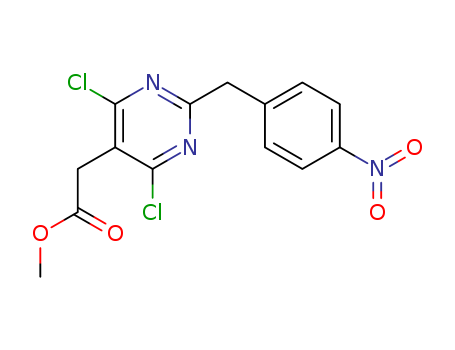 5-Pyrimidineacetic acid, 4,6-dichloro-2-[(4-nitrophenyl)methyl]-, methyl ester